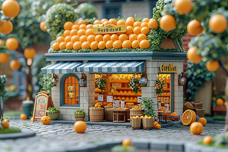 葡萄柚汁杂货店内的葡萄柚设计图片