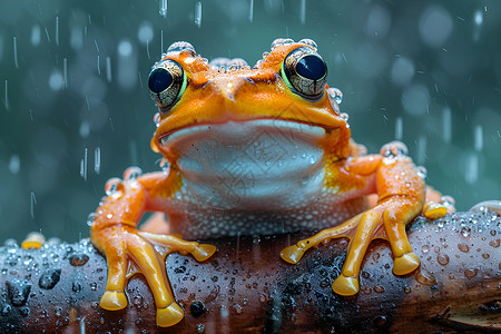 一只青蛙背景图片