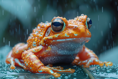 美丽青蛙背景图片