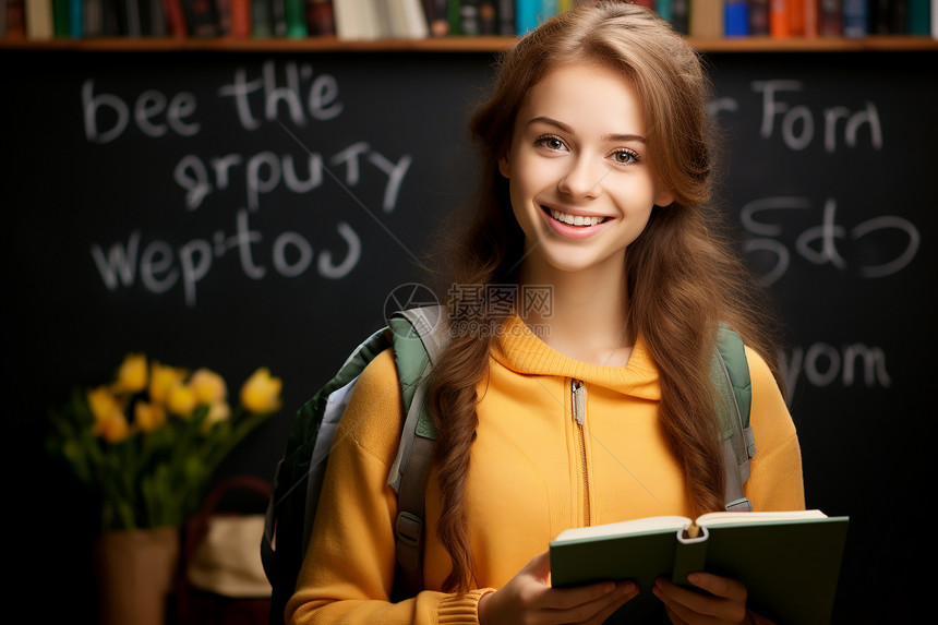 美丽女学生图片