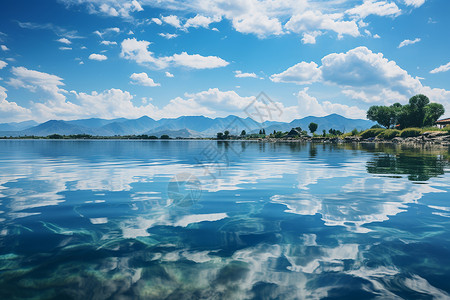 风景如画的洱海湖图片素材