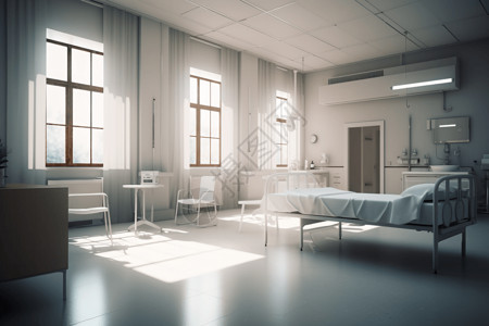 医院内的病房背景图片