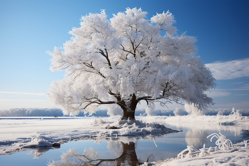 冬季大树图片