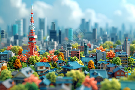 日本都市插画