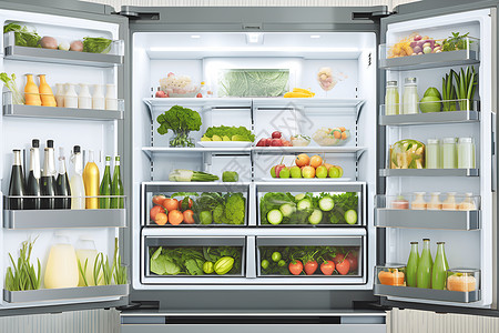 智能冰箱冷冻饮品高清图片
