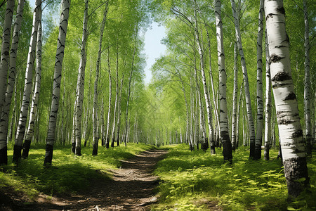 森林中的树木背景图片