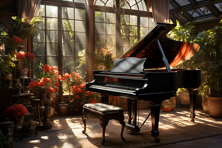 钢琴艺术客厅钢琴高清图片