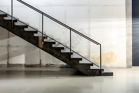 现代建筑学群现代建筑中的楼梯背景