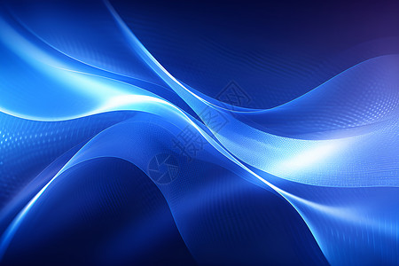 蓝色科技对话框蓝色科技抽象背景插画