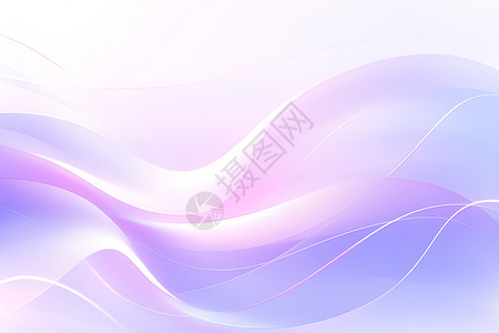 紫色抽象曲线抽象背景插画