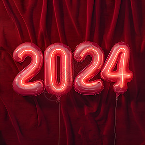 红色背景2024背景图片