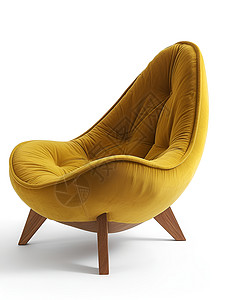 创意沙发椅黄色的沙发椅背景
