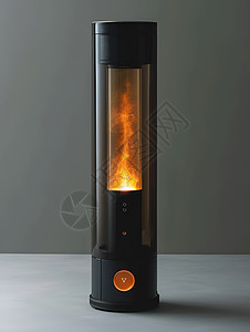 电加热器黑色炉火设计图片