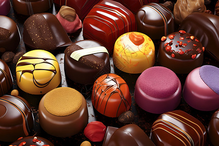 诱人巧克力巧克力受益美味高清图片