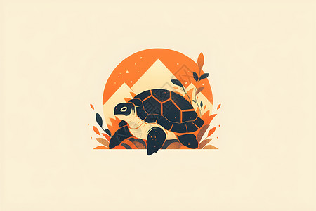 乌龟图标背景图片