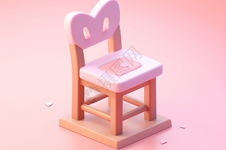梦幻粉色之椅背景图片
