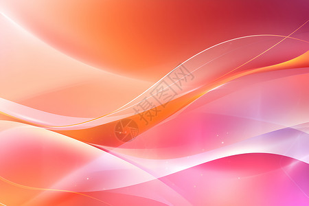 弯曲的线条抽象粉橙背景设计图片