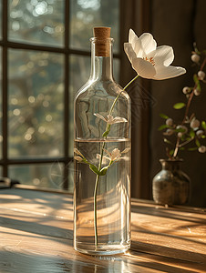 ps瓶中素材瓶中花朵设计图片
