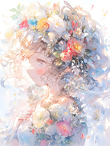 花冠仙女背景图片