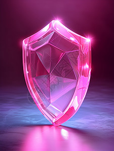 面图标粉色钻石插画