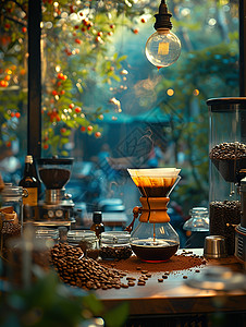 咖啡的制作原料咖啡高清图片