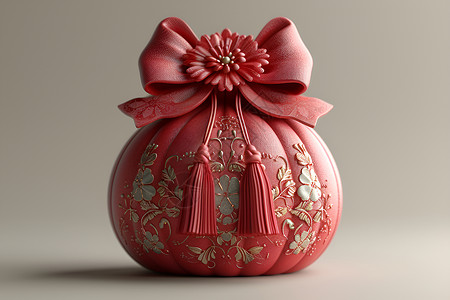 中国装饰艺术福袋背景图片