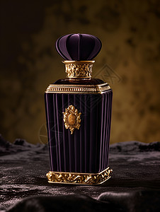 一瓶紫色香水背景图片
