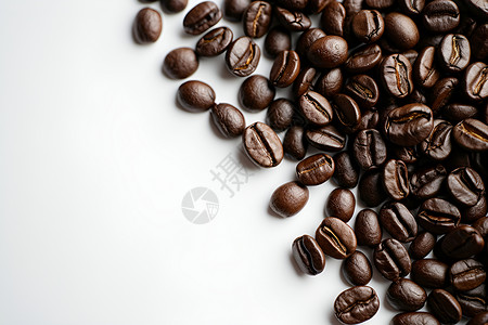 新鲜咖啡豆背景图片