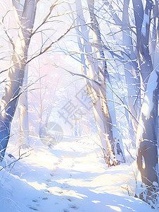 冬之的风景背景图片