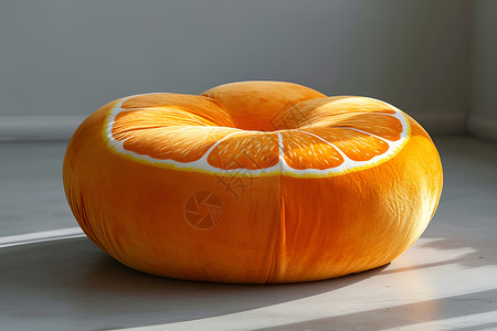 橘子形态沙发背景图片