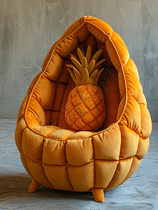菠萝壳椅子背景图片
