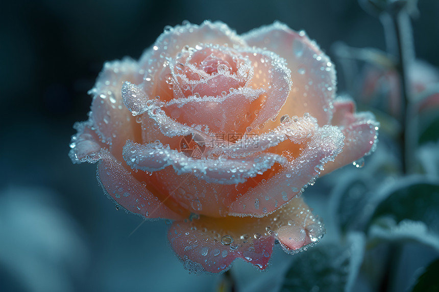 冬天里的玫瑰图片