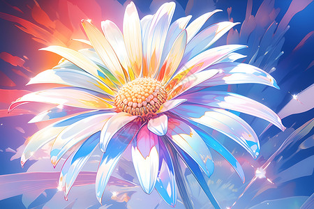 绚丽的植物雏菊背景图片