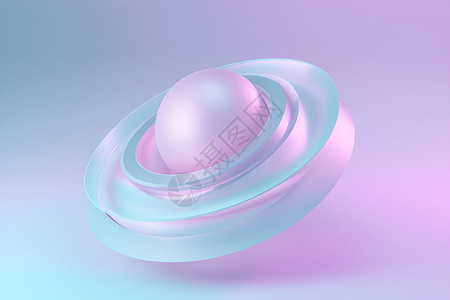 粉蓝色的圆球背景图片
