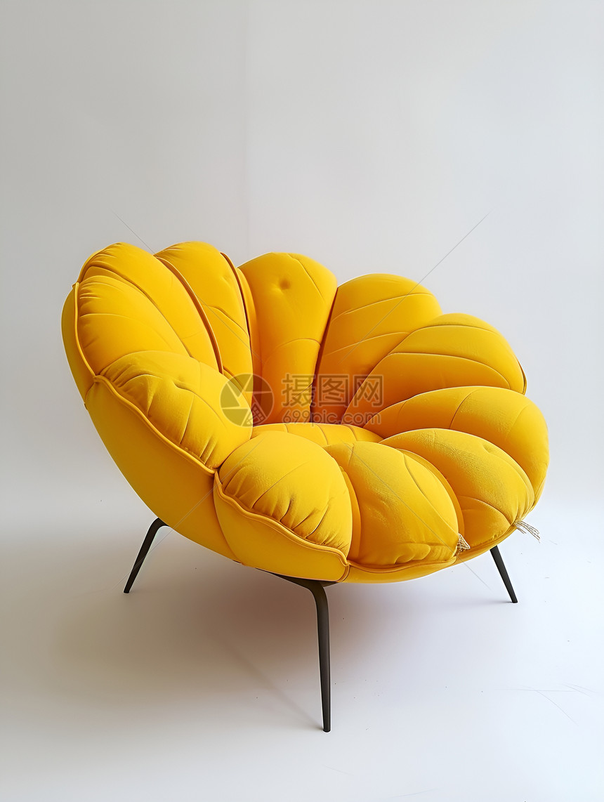 柠檬黄沙发图片