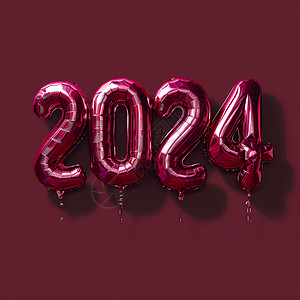 充气气球塑造而成的2024背景图片