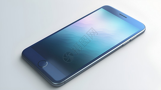 海蓝色手机背景图片