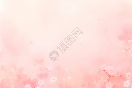 朦胧粉色樱花壁纸背景图片