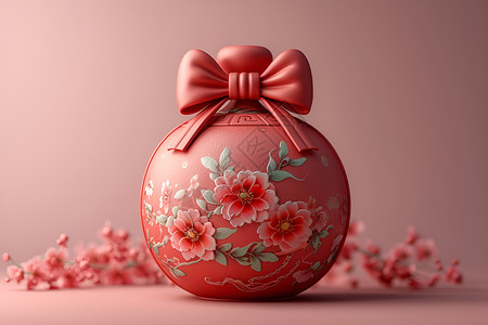 鲜艳中国福袋背景图片