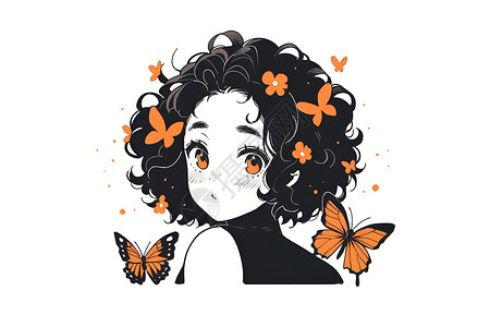 蝴蝶仙女背景图片