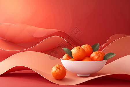春节时代表好运的橘子高清图片