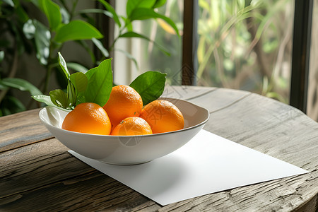 美味新鲜的橘子背景图片