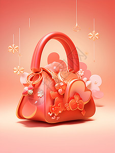 粉红色的幸运袋背景图片