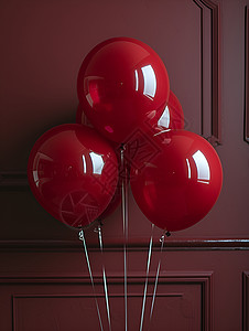 室内的充气气球背景图片