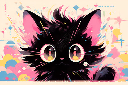 小猫png绘画的小猫元素插画