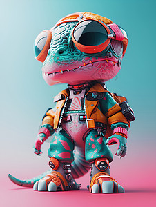 立体的玩具恐龙背景图片