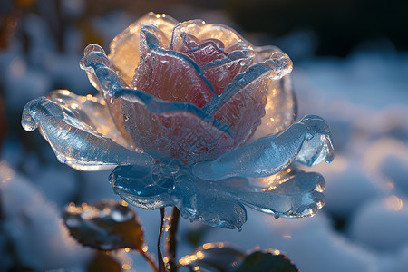 蓝色玫瑰花瓣蓝色冰玫瑰背景
