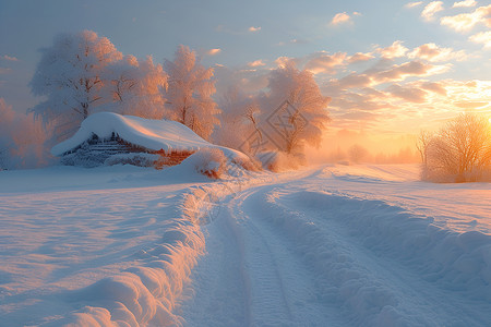冬日魅力背景图片
