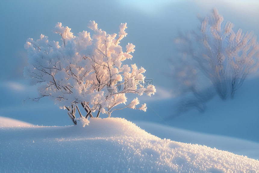 冬日的冰雪风景图片