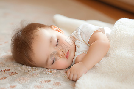 陪孩子睡觉宝宝的美梦背景